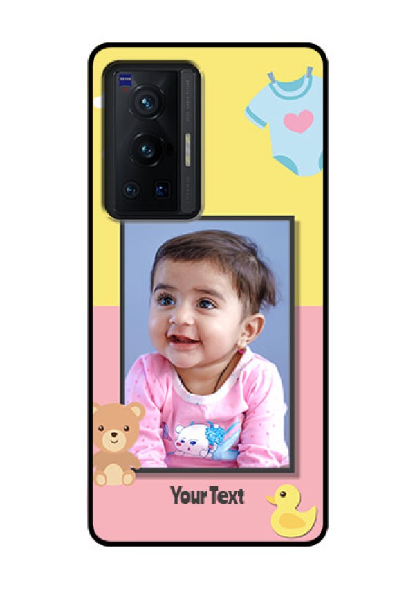 Vivo X70 Pro 5G Photo Printing on Glass Case - Kids 2 Color Design