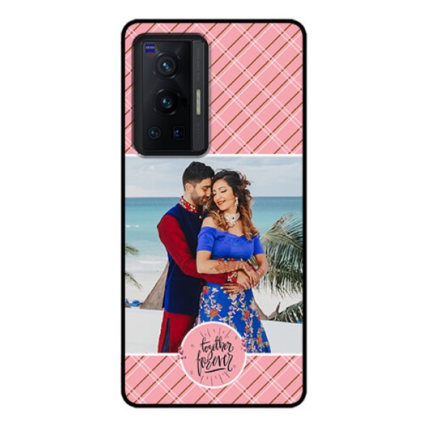 Vivo X70 Pro 5G Personalized Glass Phone Case - Together Forever Design
