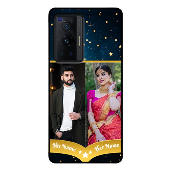 Vivo X70 Pro 5G Custom Glass Phone Case - Galaxy Stars Backdrop Design