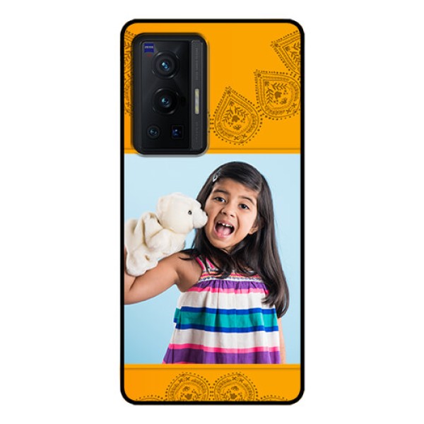 Vivo X70 Pro 5G Personalized Glass Phone Case - Photo Wedding Design