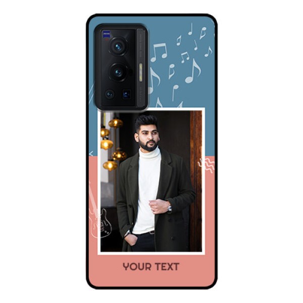 Vivo X70 Pro 5G Photo Printing on Glass Case - with Color Musical Note Design Vivo X70 Pro 5G Photo Printing on Glass Case - with Color Musical Note Design