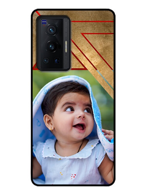 Custom Vivo X70 Pro 5G Personalized Glass Phone Case - Gradient Abstract Texture Design