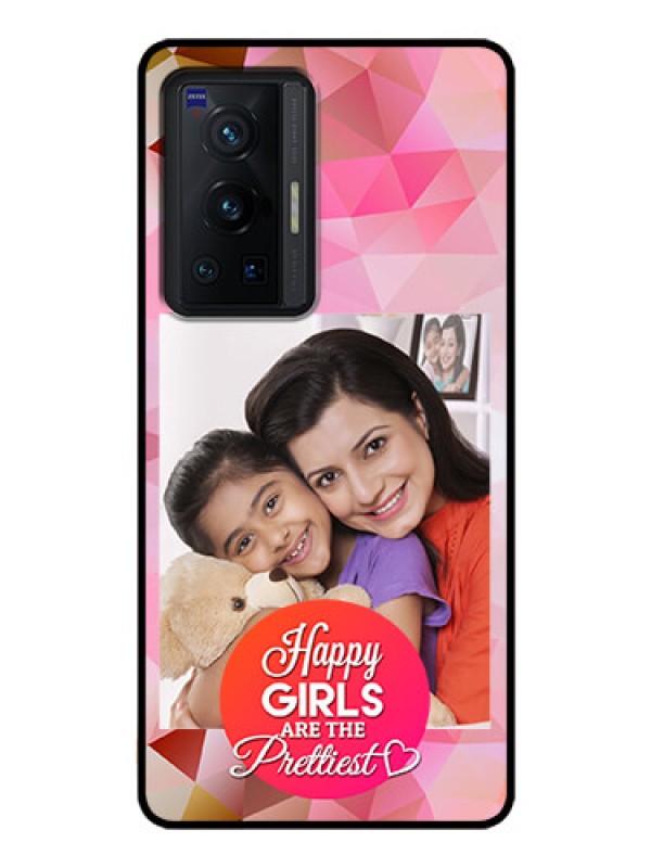 Custom Vivo X70 Pro 5G Photo Printing on Glass Case - Abstract Triangle Design