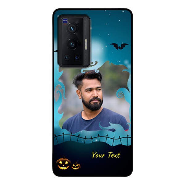 Vivo X70 Pro 5G Custom Glass Phone Case - Halloween frame design