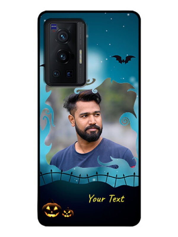 Custom Vivo X70 Pro 5G Custom Glass Phone Case - Halloween frame design