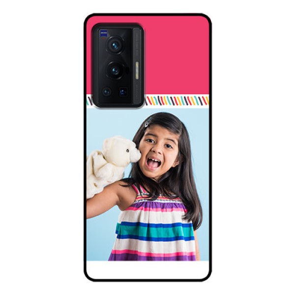 Vivo X70 Pro 5G Personalized Glass Phone Case - Line art design