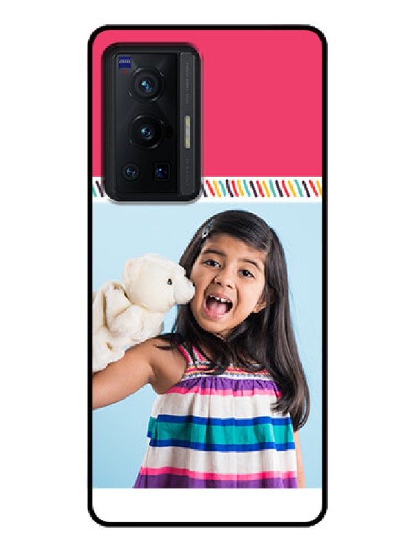 Custom Vivo X70 Pro 5G Personalized Glass Phone Case - Line art design