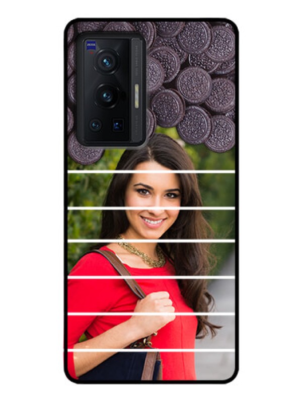 Custom Vivo X70 Pro 5G Custom Glass Phone Case - with Oreo Biscuit Design