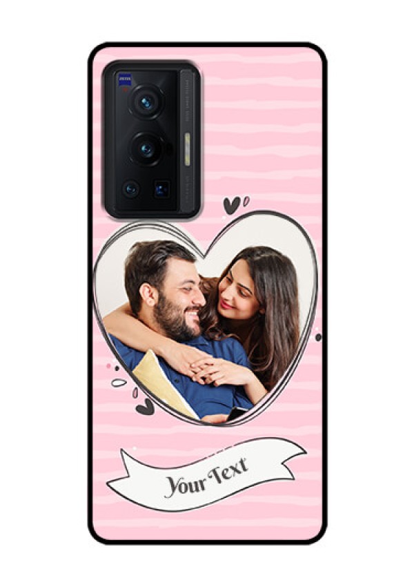 Vivo X70 Pro 5G Custom Glass Phone Case - Vintage Heart Design