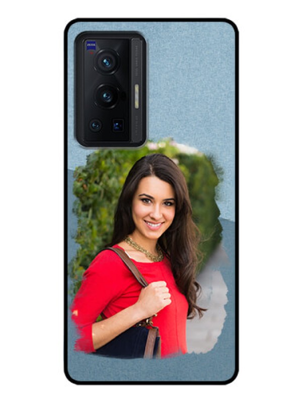 Custom Vivo X70 Pro 5G Custom Glass Mobile Case - Grunge Line Art Design