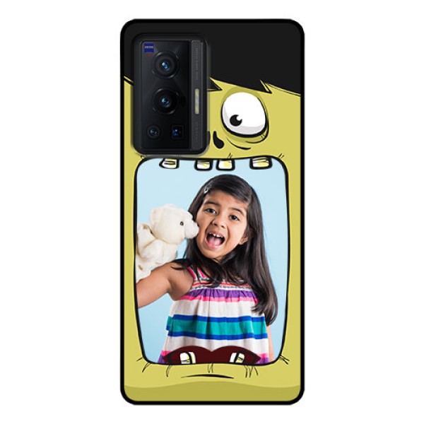 Vivo X70 Pro 5G Personalized Glass Phone Case - Cartoon monster back case Design