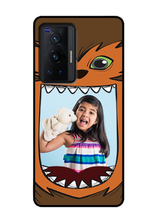 Vivo X70 Pro 5G Photo Printing on Glass Case - Owl Monster Back Case Design