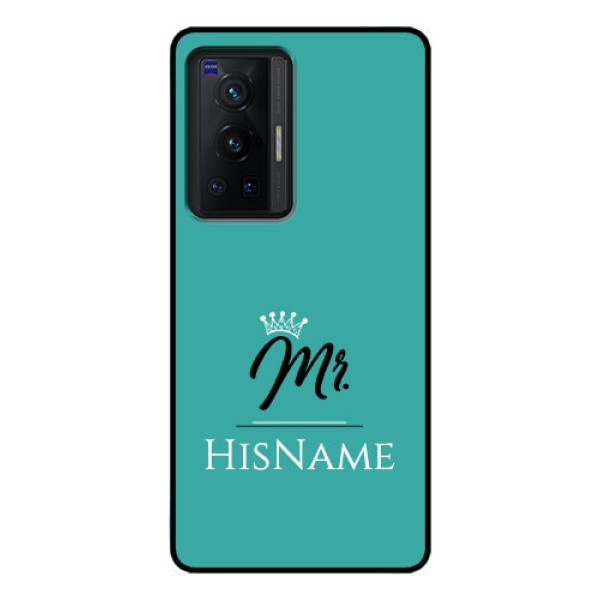 Vivo X70 Pro 5G Custom Glass Phone Case Mr with Name