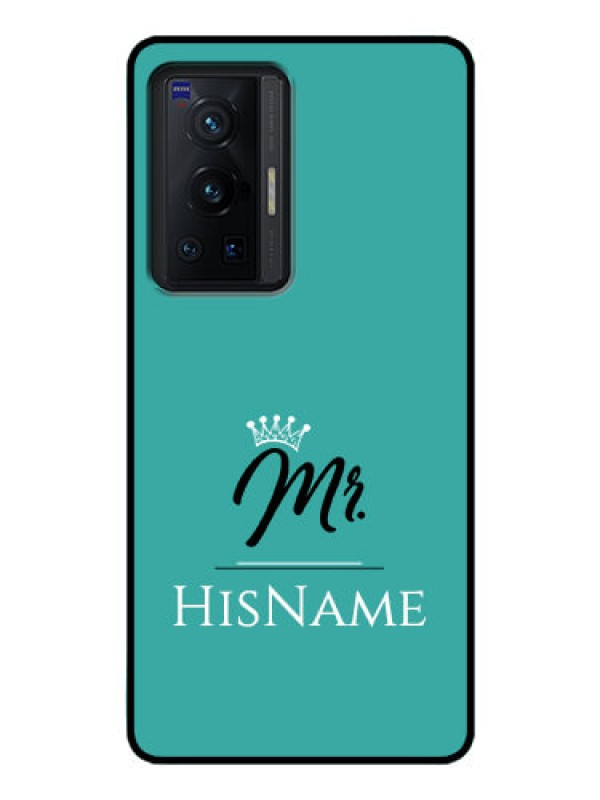 Custom Vivo X70 Pro 5G Custom Glass Phone Case Mr with Name