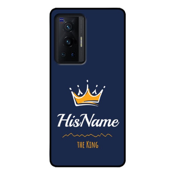Vivo X70 Pro 5G Glass Phone Case King with Name