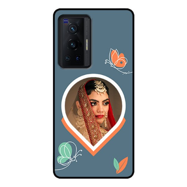 Vivo X70 Pro 5G Custom Glass Mobile Case - Droplet Butterflies Design