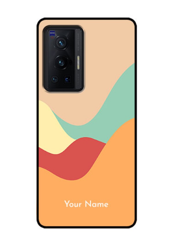 Vivo X70 Pro 5G Personalized Glass Phone Case - Ocean Waves Multi-colour Design