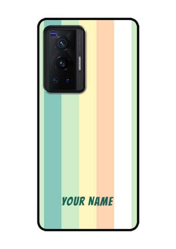Vivo X70 Pro 5G Photo Printing on Glass Case - Multi-colour Stripes Design