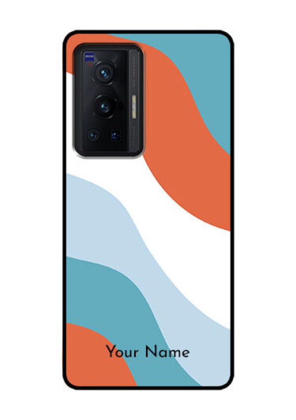 Vivo X70 Pro 5G Custom Glass Mobile Case - coloured Waves Design