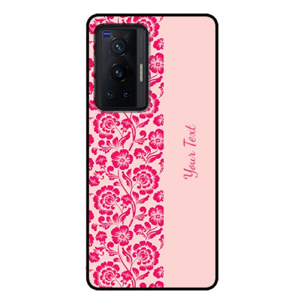 Vivo X70 Pro 5G Custom Glass Phone Case - Attractive Floral Pattern Design