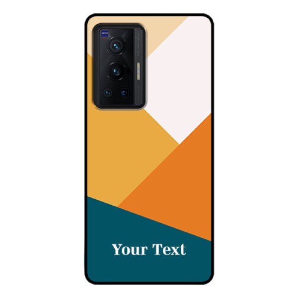 Vivo X70 Pro 5G Personalized Glass Phone Case - Stacked Multi-colour Design Vivo X70 Pro 5G Personalized Glass Phone Case - Stacked Multi-colour Design
