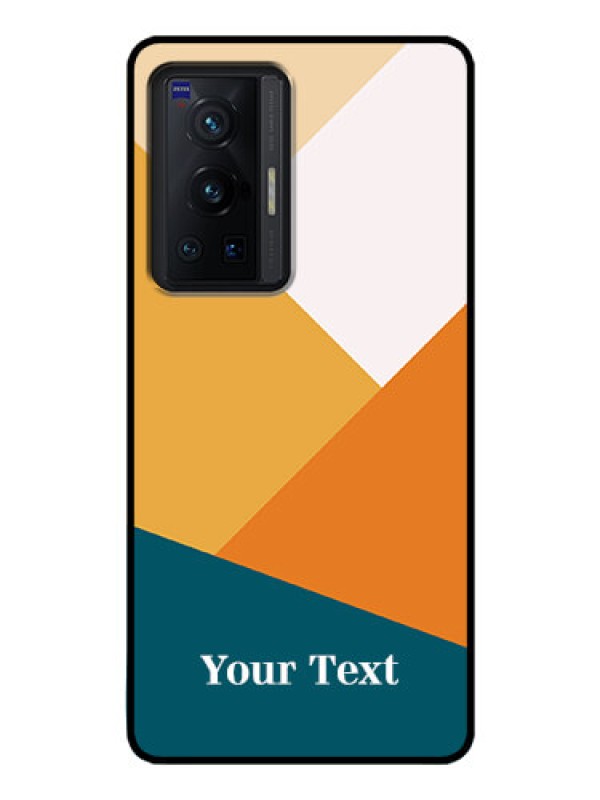 Custom Vivo X70 Pro 5G Personalized Glass Phone Case - Stacked Multi-colour Design