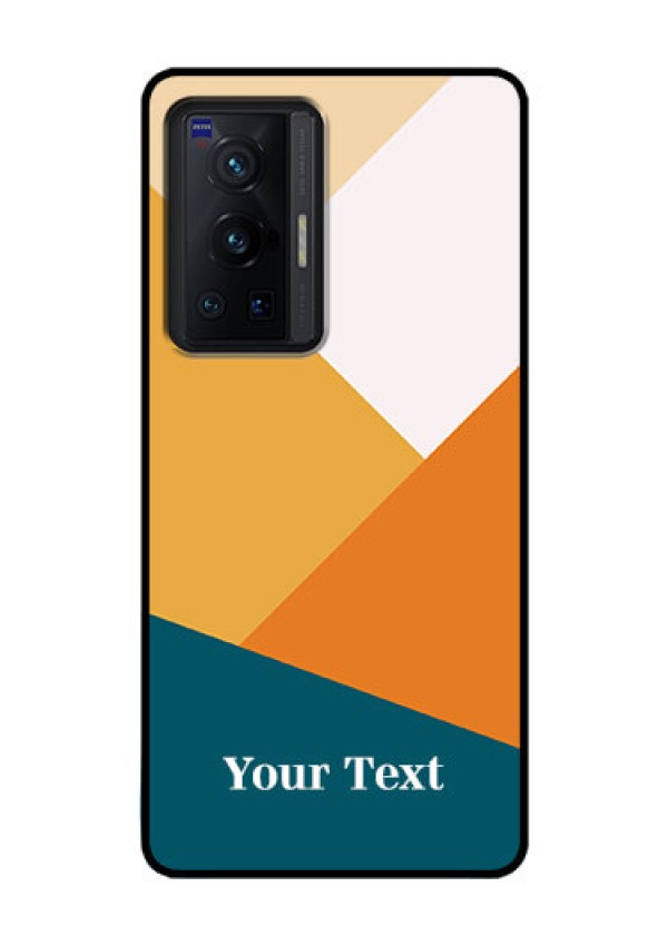 Vivo X70 Pro 5G Personalized Glass Phone Case - Stacked Multi-colour Design