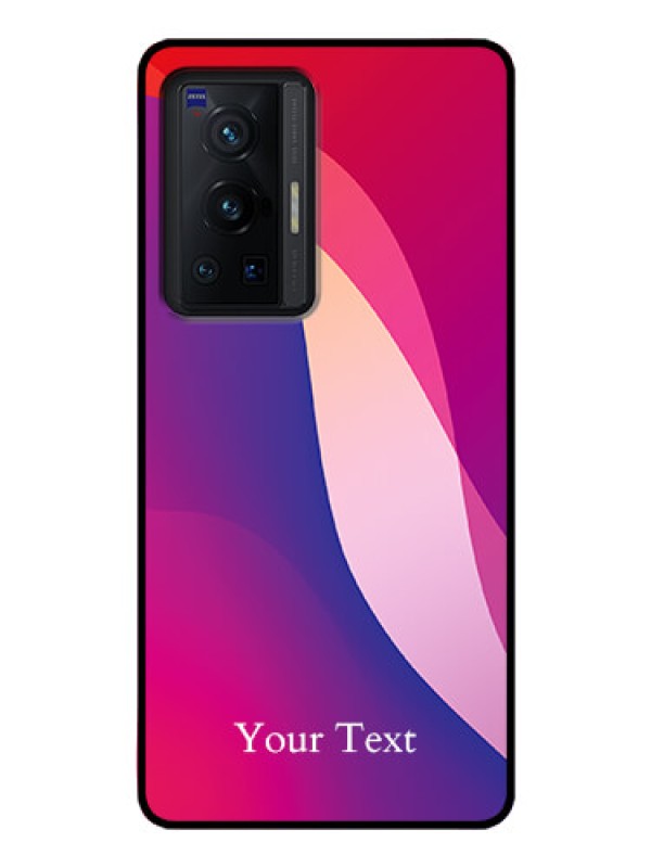 Custom Vivo X70 Pro 5G Personalized Glass Phone Case - Digital abstract Overlap Design