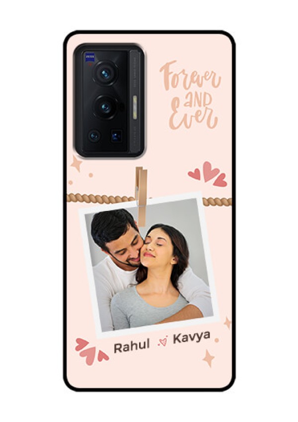 Vivo X70 Pro 5G Custom Glass Phone Case - Forever and ever love Design