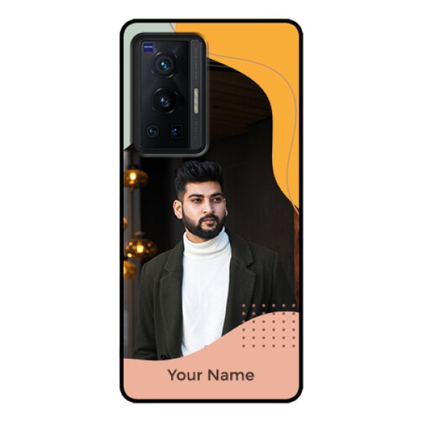 Vivo X70 Pro 5G Personalized Glass Phone Case - Tri-coloured overlay design Vivo X70 Pro 5G Personalized Glass Phone Case - Tri-coloured overlay design