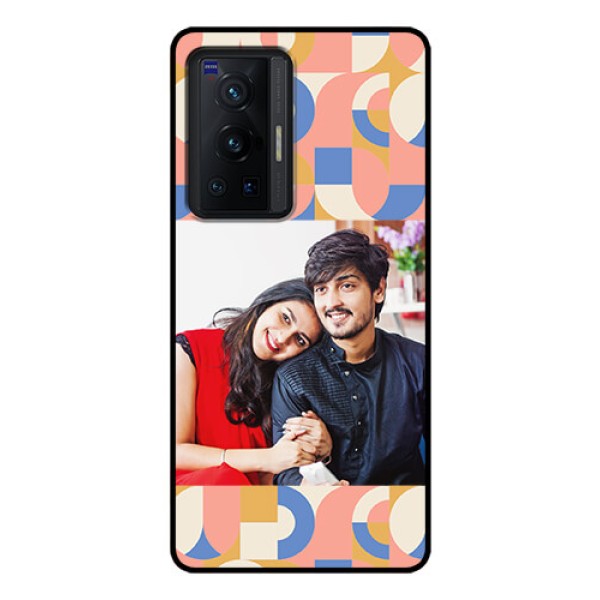 Vivo X70 Pro 5G Photo Printing on Glass Case - Semi-circle Maze Pattern Design Vivo X70 Pro 5G Photo Printing on Glass Case - Semi-circle Maze Pattern Design