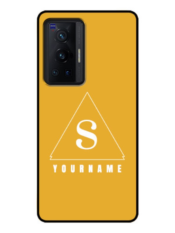Custom Vivo X70 Pro 5G Personalized Glass Phone Case - simple triangle Design
