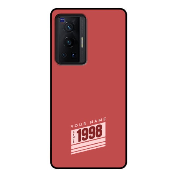 Vivo X70 Pro 5G Custom Glass Phone Case - Red custom year of birth Design Vivo X70 Pro 5G Custom Glass Phone Case - Red custom year of birth Design