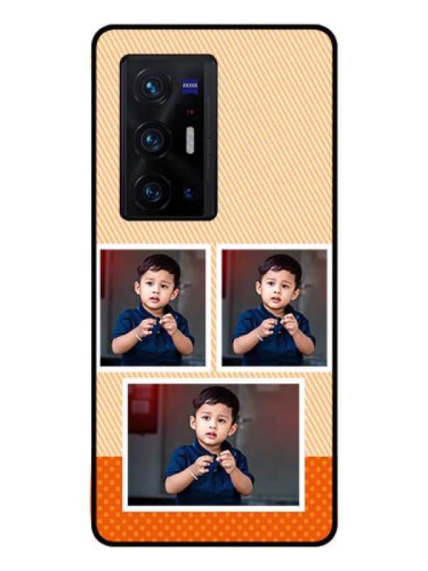 Custom Vivo X70 Pro Plus 5G Photo Printing on Glass Case - Bulk Photos Upload Design