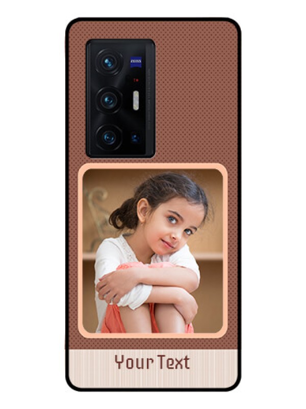 Custom Vivo X70 Pro Plus 5G Custom Glass Phone Case - Simple Pic Upload Design