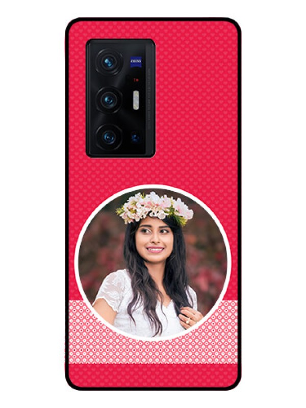 Custom Vivo X70 Pro Plus 5G Personalised Glass Phone Case - Pink Pattern Design