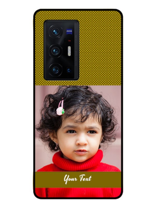 Custom Vivo X70 Pro Plus 5G Custom Glass Phone Case - Simple Green Color Design