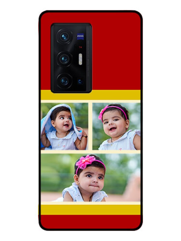 Custom Vivo X70 Pro Plus 5G Custom Glass Mobile Case - Multiple Pic Upload Design
