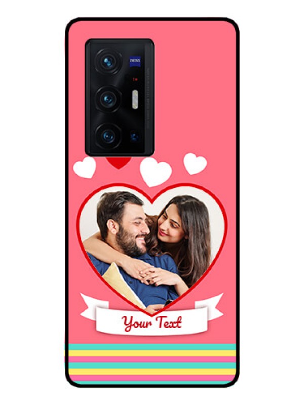 Custom Vivo X70 Pro Plus 5G Photo Printing on Glass Case - Love Doodle Design