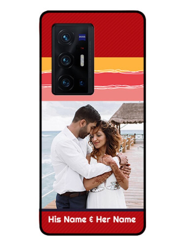 Custom Vivo X70 Pro Plus 5G Custom Glass Mobile Case - Colorful Case Design