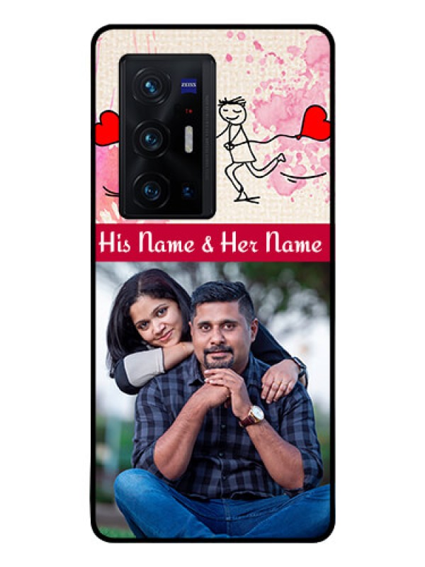 Custom Vivo X70 Pro Plus 5G Photo Printing on Glass Case - You and Me Case Design