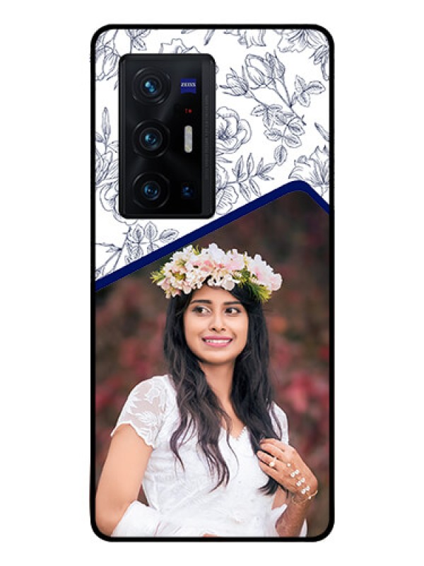 Custom Vivo X70 Pro Plus 5G Personalized Glass Phone Case - Premium Floral Design