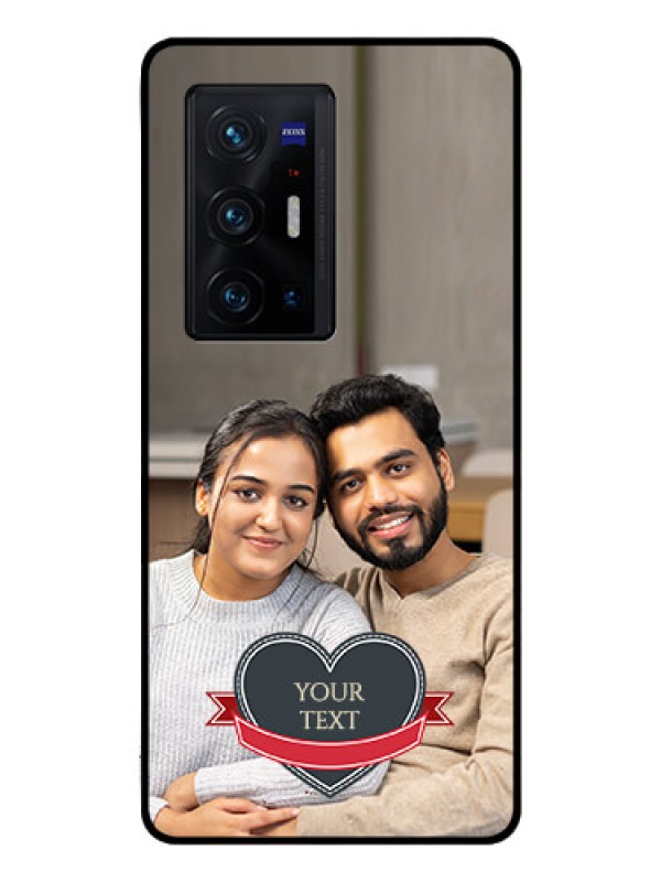 Custom Vivo X70 Pro Plus 5G Custom Glass Phone Case - Just Married Couple Design