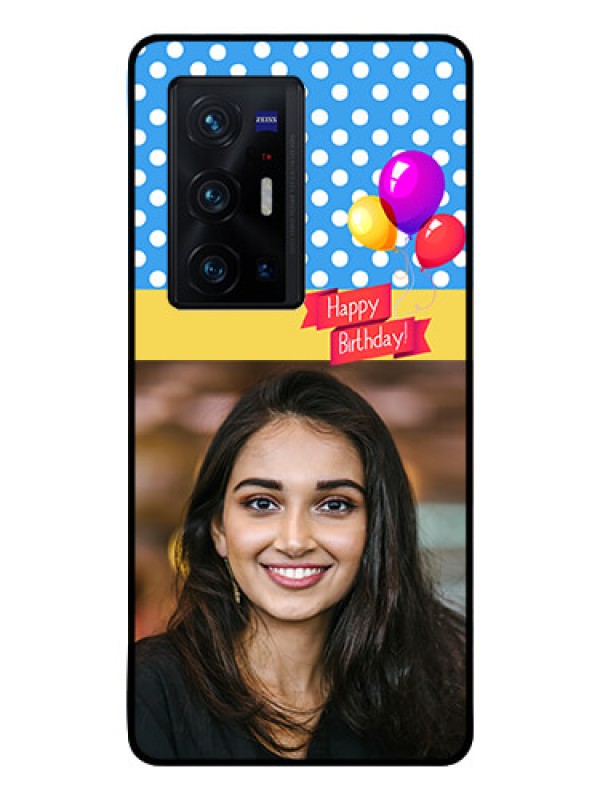 Custom Vivo X70 Pro Plus 5G Custom Glass Mobile Case - Happy Birthday Design