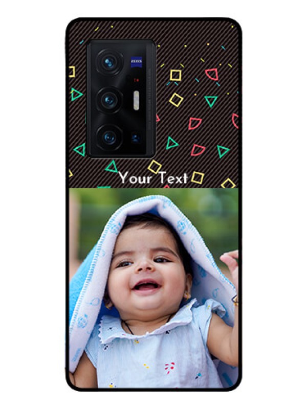 Custom Vivo X70 Pro Plus 5G Custom Glass Phone Case - with confetti birthday design