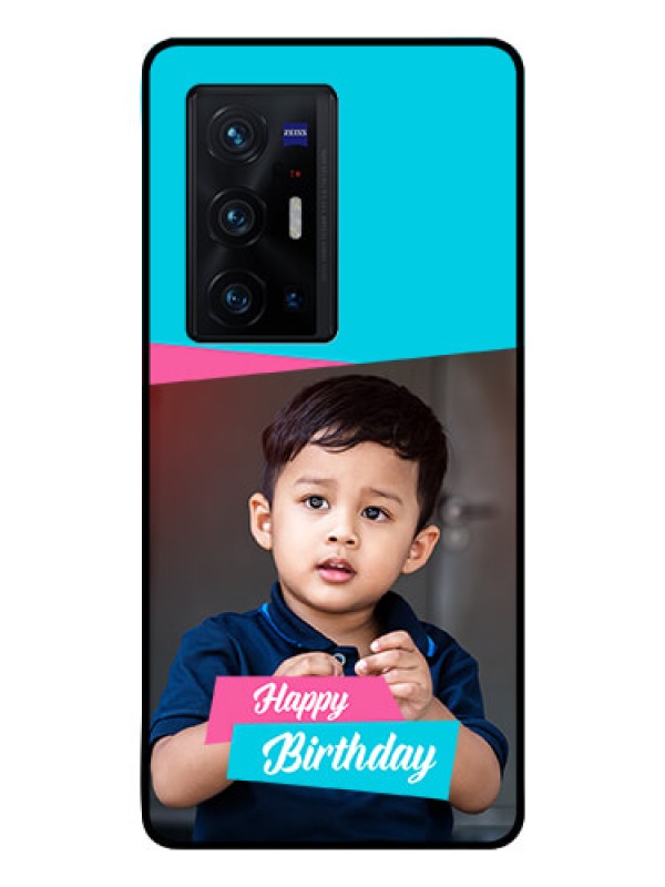 Custom Vivo X70 Pro Plus 5G Personalized Glass Phone Case - Image Holder with 2 Color Design