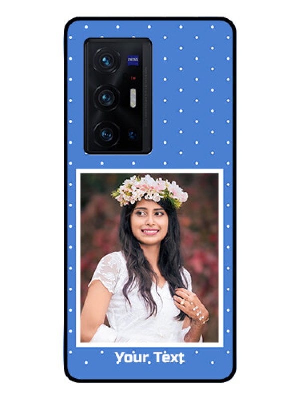 Custom Vivo X70 Pro Plus 5G Photo Printing on Glass Case - Polka dots design