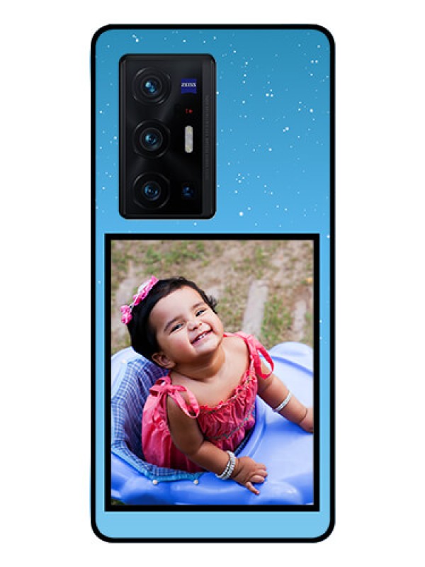 Custom Vivo X70 Pro Plus 5G Custom Glass Mobile Case - Wave Pattern Colorful Design