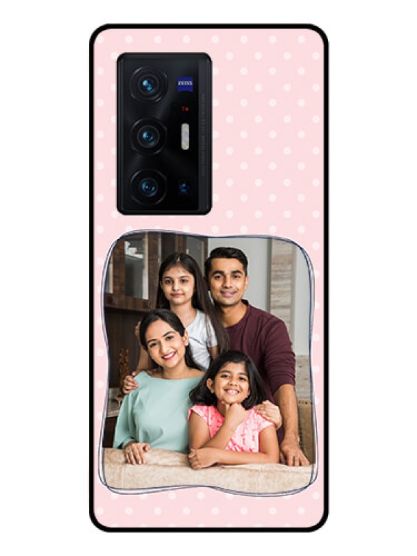Custom Vivo X70 Pro Plus 5G Custom Glass Phone Case - Family with Dots Design
