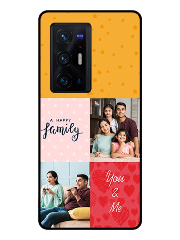 Custom Vivo X70 Pro Plus 5G Personalized Glass Phone Case - Images with Quotes Design